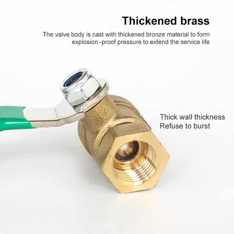 LAIZE Pneumatic Hose Connector Thickened Brass Ball Valve, Size:Double Outside 3 Point 3/8 inch -  by LAIZE | Online Shopping UK | buy2fix