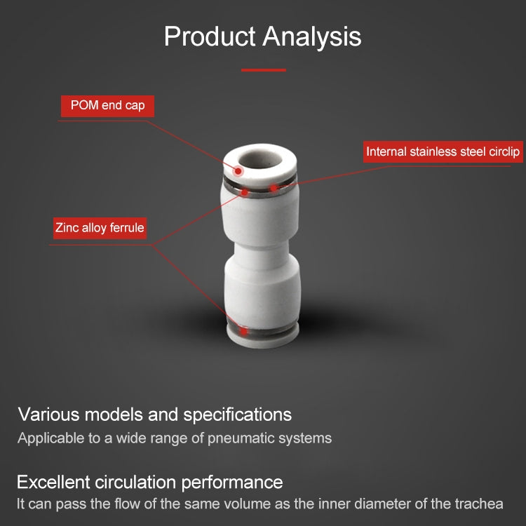 PG6-4 LAIZE 10pcs PG Reducing Straight Pneumatic Quick Fitting Connector -  by LAIZE | Online Shopping UK | buy2fix
