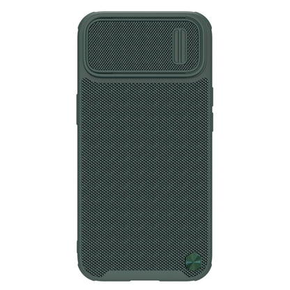 For iPhone 14 Plus NILLKIN Texture MagSafe Camshield PC + TPU Phone Case(Green) - iPhone 14 Plus Cases by NILLKIN | Online Shopping UK | buy2fix