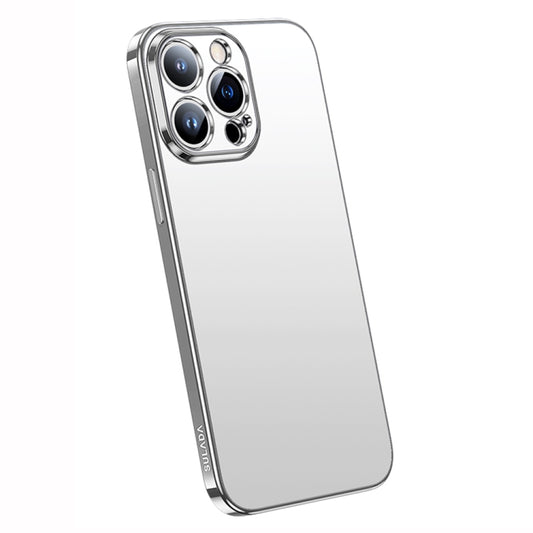 For iPhone 14 Pro SULADA Electroplating Frosted All-inclusive TPU Phone Case(Silver) - iPhone 14 Pro Cases by SULADA | Online Shopping UK | buy2fix