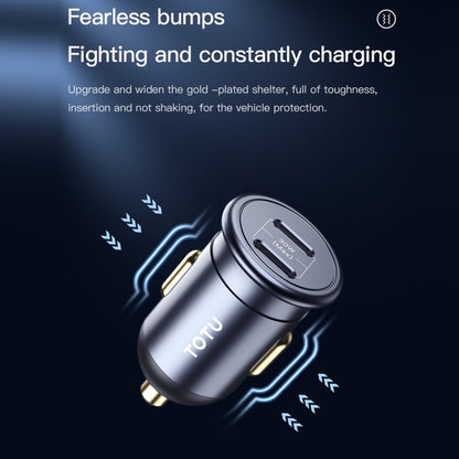 TOTUDESIGN 30W Car Fast Charging, Interface:USB-C / Type-C + USB-C / Type-C - Car Charger by TOTUDESIGN | Online Shopping UK | buy2fix