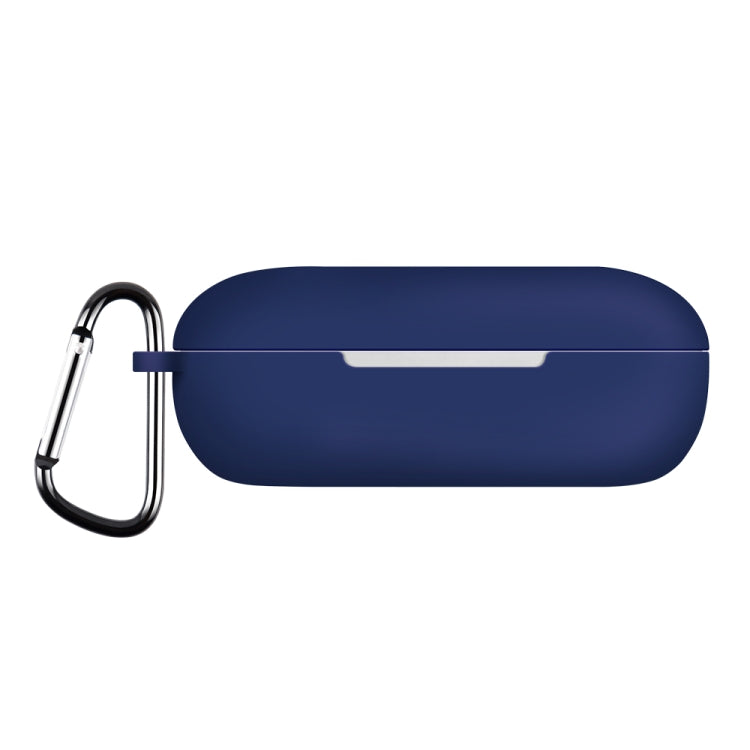 For Huawei FreeBuds SE Pure Color Bluetooth Earphone Silicone Case with Hook(Dark Blue) - Huawei Earphone Case by buy2fix | Online Shopping UK | buy2fix
