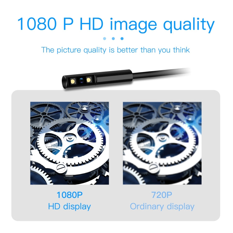 P100 8mm Side 2.4 inch HD Handheld Endoscope Hardlinewith with LCD Screen, Length:15m - Consumer Electronics by buy2fix | Online Shopping UK | buy2fix