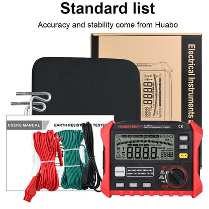 HABOTEST HT2302 Multifunctional Digital Display Grounding Resistance Tester - Consumer Electronics by buy2fix | Online Shopping UK | buy2fix