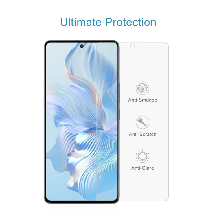 For Honor 80 Pro Flat 50 PCS 0.26mm 9H 2.5D Tempered Glass Film - Honor Tempered Glass by buy2fix | Online Shopping UK | buy2fix
