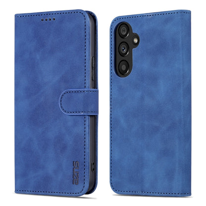 For Samsung Galaxy A34 5G AZNS Skin Feel Calf Texture Flip Leather Phone Case(Blue) - Galaxy Phone Cases by AZNS | Online Shopping UK | buy2fix