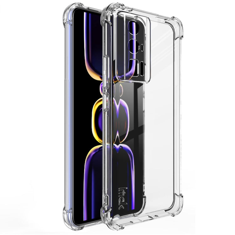 For Xiaomi Redmi K60 5G / K60 Pro 5G / Poco F5 Pro 5G imak Shockproof Airbag TPU Phone Case(Transparent) - Redmi K60 Cases by buy2fix | Online Shopping UK | buy2fix