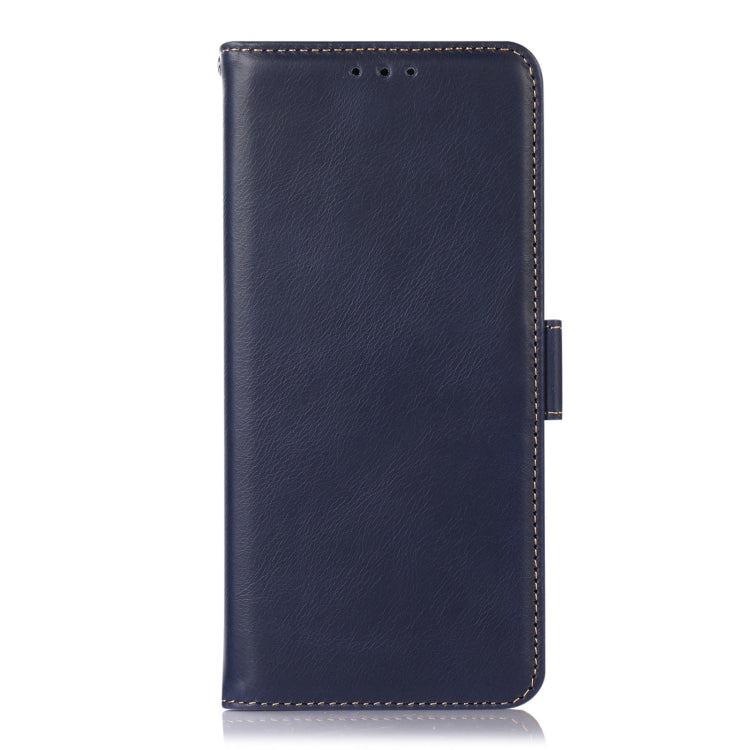 For Motorola Moto G73 5G Crazy Horse Top Layer Cowhide Leather Phone Case(Blue) - Motorola Cases by buy2fix | Online Shopping UK | buy2fix