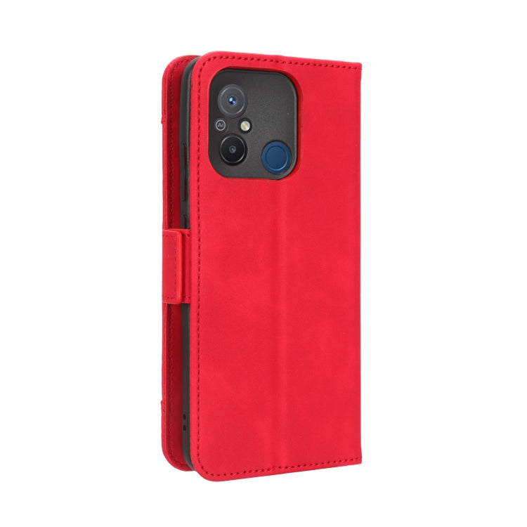 For Xiaomi Redmi 12C / 11A Skin Feel Calf Texture Card Slots Leather Phone Case(Red) - Xiaomi Cases by buy2fix | Online Shopping UK | buy2fix
