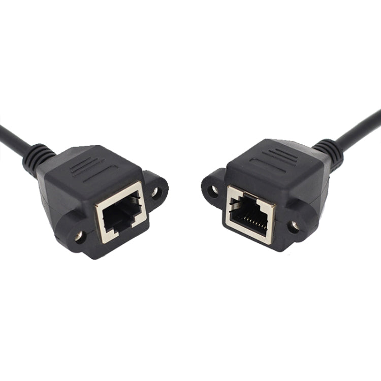 RJ45 Female to Female LAN Extension Cable with Screw Lock, Length:30cm -  by buy2fix | Online Shopping UK | buy2fix