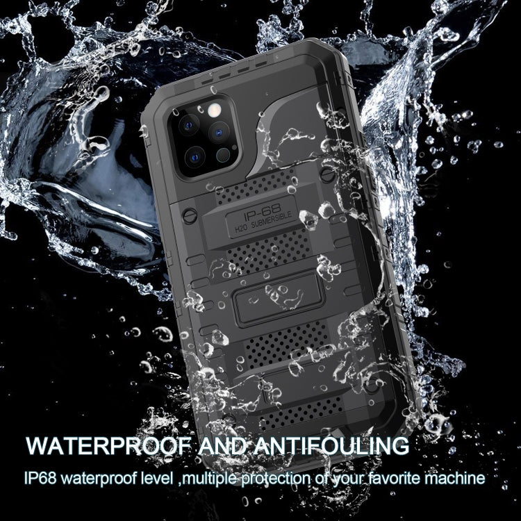 For iPhone 14 Plus RedPepper Wolf 360 Full Body Rugged Life Waterproof Phone Case(Black) - iPhone 14 Plus Cases by RedPepper | Online Shopping UK | buy2fix