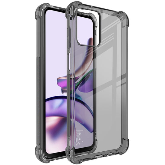 For Motorola Moto G73 5G imak Shockproof Airbag TPU Phone Case(Transparent Black) - Motorola Cases by imak | Online Shopping UK | buy2fix