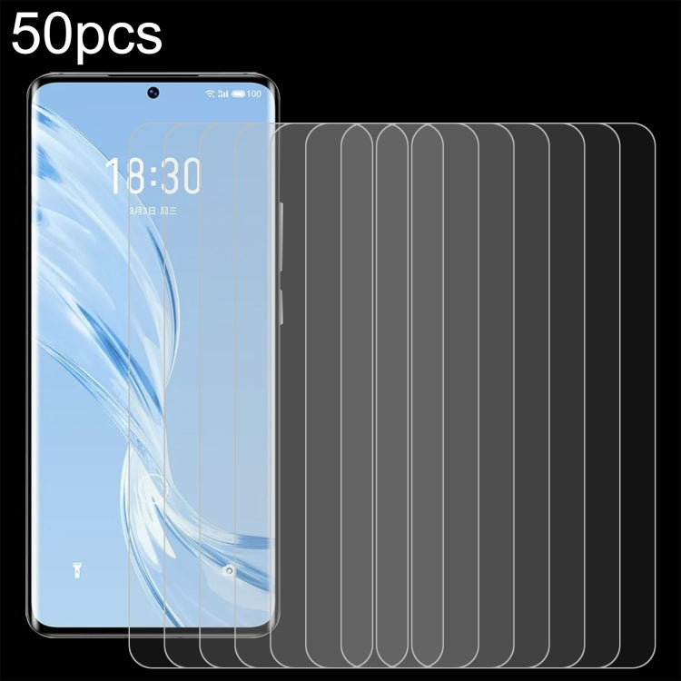 For Meizu 20 Pro 50pcs 0.26mm 9H 2.5D Tempered Glass Film - For Meizu by buy2fix | Online Shopping UK | buy2fix