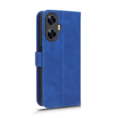 For Realme C55 Skin Feel Magnetic Flip Leather Phone Case(Blue) - Realme Cases by buy2fix | Online Shopping UK | buy2fix