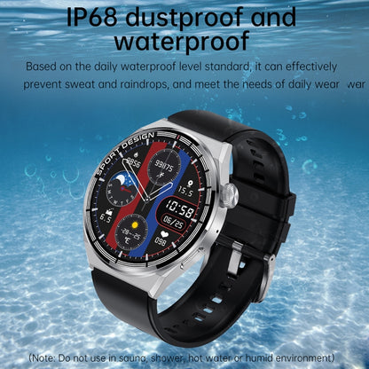 HDT 3 Max 1.6 inch Leather Band IP67 Waterproof Smart Watch Support Bluetooth Call / NFC(Black) - Smart Wear by buy2fix | Online Shopping UK | buy2fix
