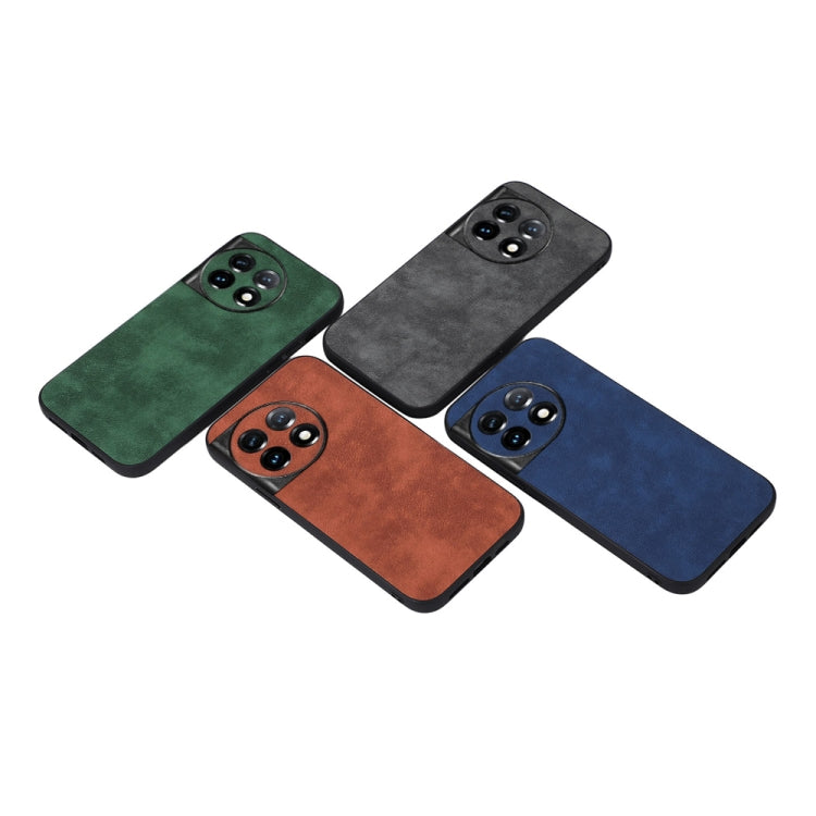 For OnePlus 11R/Ace 2 Morocco Texture PU Phone Case(Blue) - OnePlus Cases by buy2fix | Online Shopping UK | buy2fix