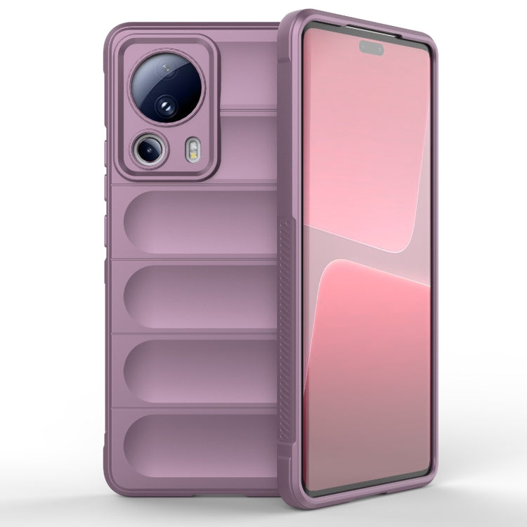 For Xiaomi 13 Lite Magic Shield TPU + Flannel Phone Case(Purple) - 13 Lite Cases by buy2fix | Online Shopping UK | buy2fix