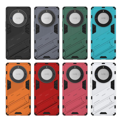 For Honor X9a/X40 5G/Magic5 Lite Punk Armor PC + TPU Phone Case with Holder(Black) - Honor Cases by buy2fix | Online Shopping UK | buy2fix