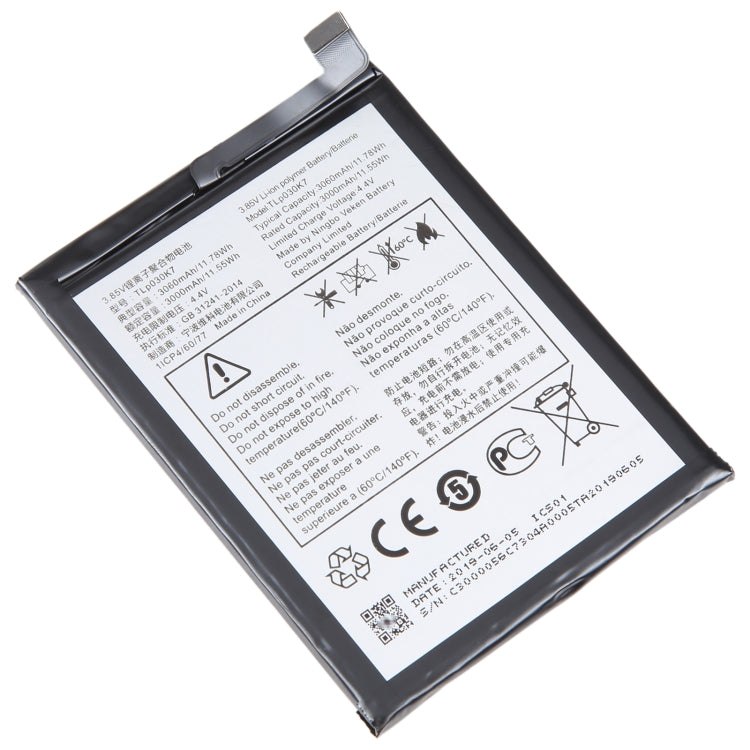 For Alcatel 1s 5024A 5024D_EEA 3000mAh Battery Replacement TLP030K7 - Others by buy2fix | Online Shopping UK | buy2fix