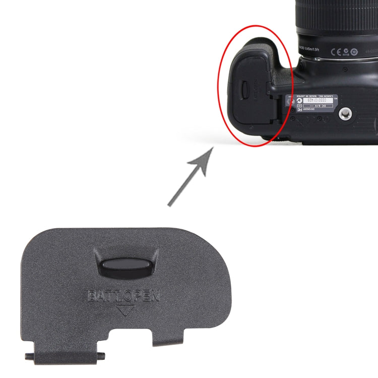 For Canon EOS 60D OEM Battery Compartment Cover - Repair & Spare Parts by buy2fix | Online Shopping UK | buy2fix