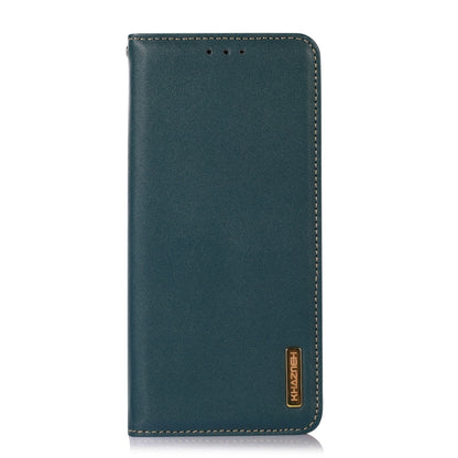 For Motorola ThinkPhone 5G KHAZNEH Nappa Top Layer Cowhide Leather Phone Case(Green) - Motorola Cases by buy2fix | Online Shopping UK | buy2fix