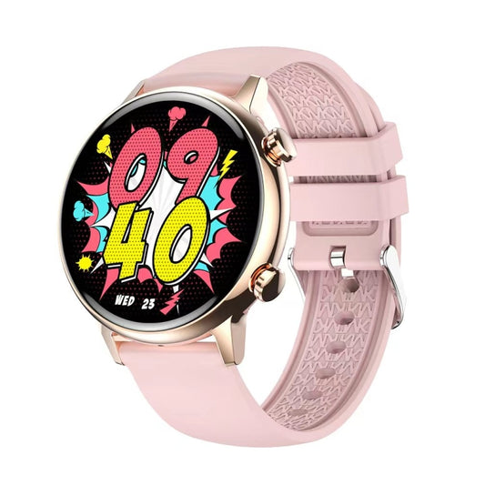 HK39 1.1 inch Smart Silicone Strap Watch Supports Bluetooth Call/Blood Oxygen Monitoring(Pink) - Smart Wear by buy2fix | Online Shopping UK | buy2fix