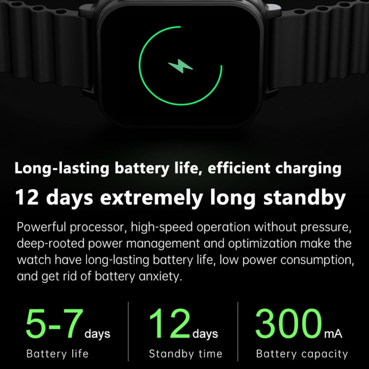 N22 2 in 1 1.96 inch HD Display Sport Bluetooth Call Earphone Smart Watch(Green) - Smart Wear by buy2fix | Online Shopping UK | buy2fix