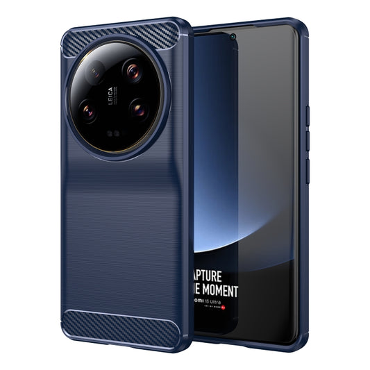 For Xiaomi 13 Ultra Carbon Fiber Brushed Texture TPU Case(Navy) - 13 Ultra Cases by buy2fix | Online Shopping UK | buy2fix
