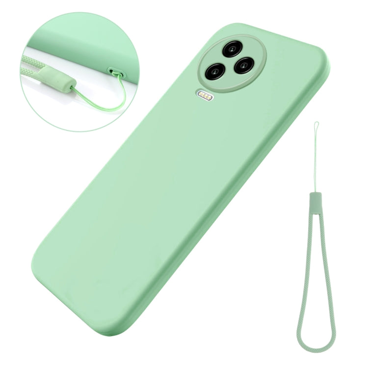 For Infinix Note 12 Pro 4G / Note 12 2023 Pure Color Liquid Silicone Shockproof Phone Case(Green) - Infinix Cases by buy2fix | Online Shopping UK | buy2fix