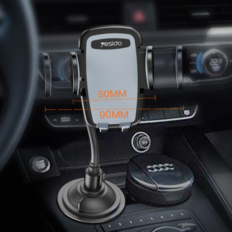 Yesido C112 Universal Car Water Cup Holder Telescopic Hose Phone Holder(Black) - Car Holders by Yesido | Online Shopping UK | buy2fix