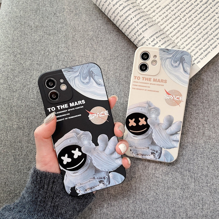 For iPhone 11 Pro Max Martian Astronaut Pattern Shockproof Phone Case(Black) - iPhone 11 Pro Max Cases by buy2fix | Online Shopping UK | buy2fix