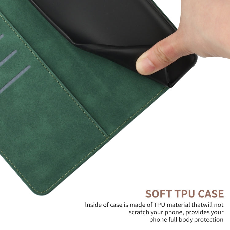 For Xiaomi 12T / 12T Pro Stitching Embossed Leather Phone Case(Green) - Xiaomi Cases by buy2fix | Online Shopping UK | buy2fix