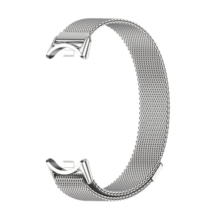 For Xiaomi Mi Band 8 / 9 / 9 NFC Mijobs Milan Magnetic Metal Stainless Steel Watch Band(Silver) - Watch Bands by MIJOBS | Online Shopping UK | buy2fix