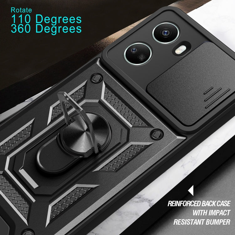 For Huawei nova 10 SE Sliding Camera Cover Design TPU+PC Phone Case(Black) - Huawei Cases by buy2fix | Online Shopping UK | buy2fix