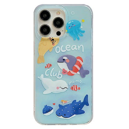 For iPhone 13 Pro Max IMD Cute Animal Pattern Phone Case(Seal) - iPhone 13 Pro Max Cases by buy2fix | Online Shopping UK | buy2fix