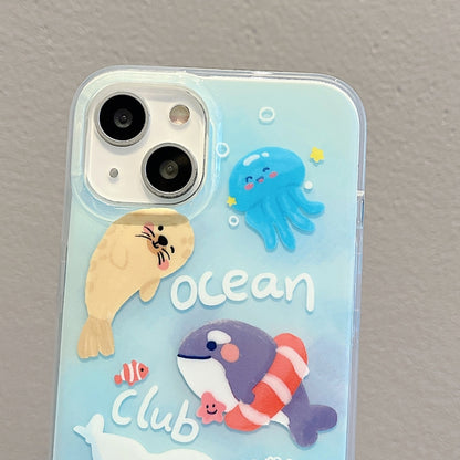 For iPhone 11 Pro Max IMD Cute Animal Pattern Phone Case(Seal) - iPhone 11 Pro Max Cases by buy2fix | Online Shopping UK | buy2fix