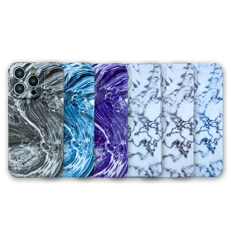 For iPhone 12 Marble Pattern Phone Case(Red White) - iPhone 12 / 12 Pro Cases by buy2fix | Online Shopping UK | buy2fix