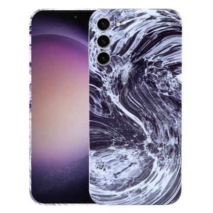 For Samsung Galaxy S23 5G Marble Pattern Phone Case(Black White) - Galaxy S23 5G Cases by buy2fix | Online Shopping UK | buy2fix