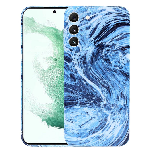 For Samsung Galaxy S22+ 5G Marble Pattern Phone Case(Navy Blue White) - Galaxy S22+ 5G Cases by buy2fix | Online Shopping UK | buy2fix