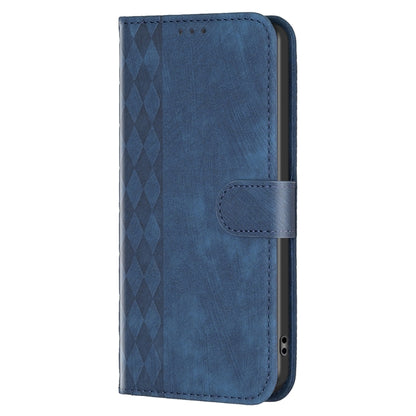 For Xiaomi Civi 3 5G Plaid Embossed Leather Phone Case(Blue) - Xiaomi Cases by buy2fix | Online Shopping UK | buy2fix