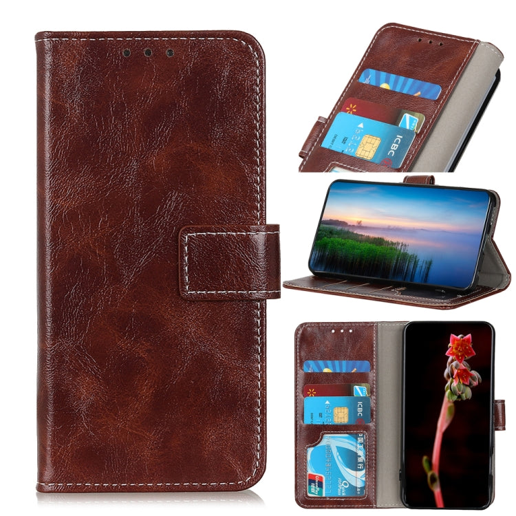 For Xiaomi Redmi 12 4G Retro Crazy Horse Texture Horizontal Flip Leather Phone Case(Brown) - Xiaomi Cases by buy2fix | Online Shopping UK | buy2fix