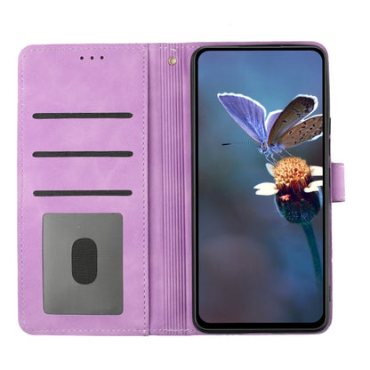 For Xiaomi Redmi 10C Flower Embossing Pattern Leather Phone Case(Purple) - Xiaomi Cases by buy2fix | Online Shopping UK | buy2fix
