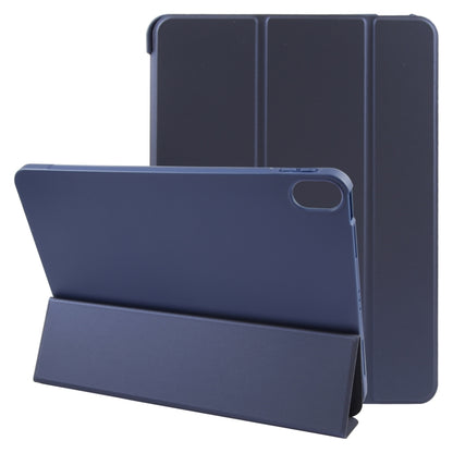 For iPad 10.9 2022 / Air 5 / Air 4 GEBEI 3-folding Holder Shockproof Flip Leather Tablet Case(Dark Blue) - iPad 10th Gen 10.9 Cases by GEBEI | Online Shopping UK | buy2fix