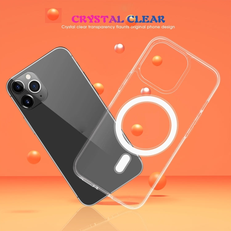 For iPhone 15 Pro MagSafe Clear Acrylic PC +TPU Phone Case(Transparent) - iPhone 15 Pro Cases by buy2fix | Online Shopping UK | buy2fix