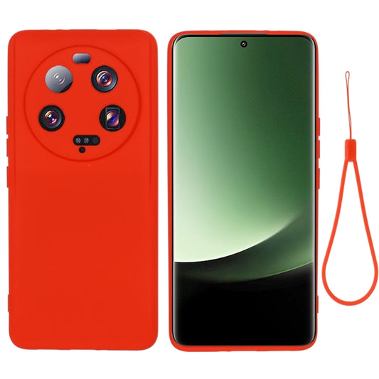 For Xiaomi 13 Ultra 5G Pure Color Liquid Silicone Shockproof Phone Case(Red) - 13 Ultra Cases by buy2fix | Online Shopping UK | buy2fix