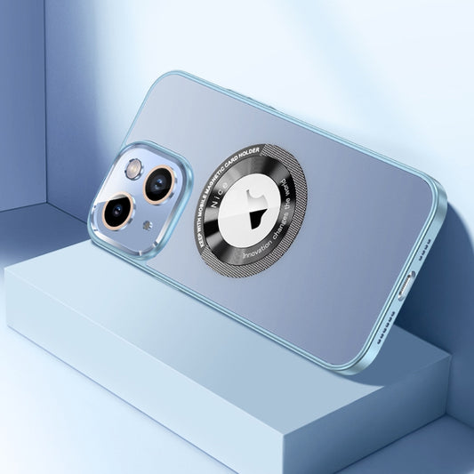 For iPhone 13 CD Texture MagSafe Magnetic Phone Case(Sierra Blue) - iPhone 13 Cases by buy2fix | Online Shopping UK | buy2fix