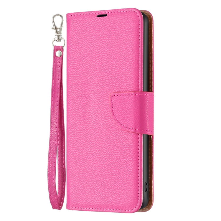 For Xiaomi Redmi 12 4G Litchi Texture Pure Color Leather Phone Case(Rose Red) - Xiaomi Cases by buy2fix | Online Shopping UK | buy2fix