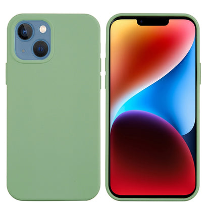 For iPhone 15 Solid Color Silicone Phone Case(Mint Green) - iPhone 15 Cases by buy2fix | Online Shopping UK | buy2fix