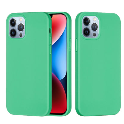 For iPhone 15 Pro Solid Color Silicone Phone Case(Green) - iPhone 15 Pro Cases by buy2fix | Online Shopping UK | buy2fix