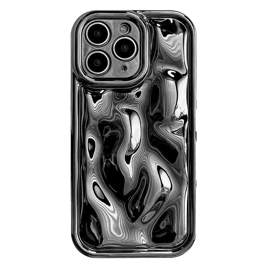 For iPhone 11 Pro Max Electroplating Meteorite Texture TPU Phone Case(Black) - iPhone 11 Pro Max Cases by buy2fix | Online Shopping UK | buy2fix